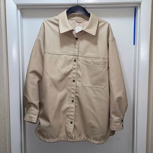 Cream button up jacket